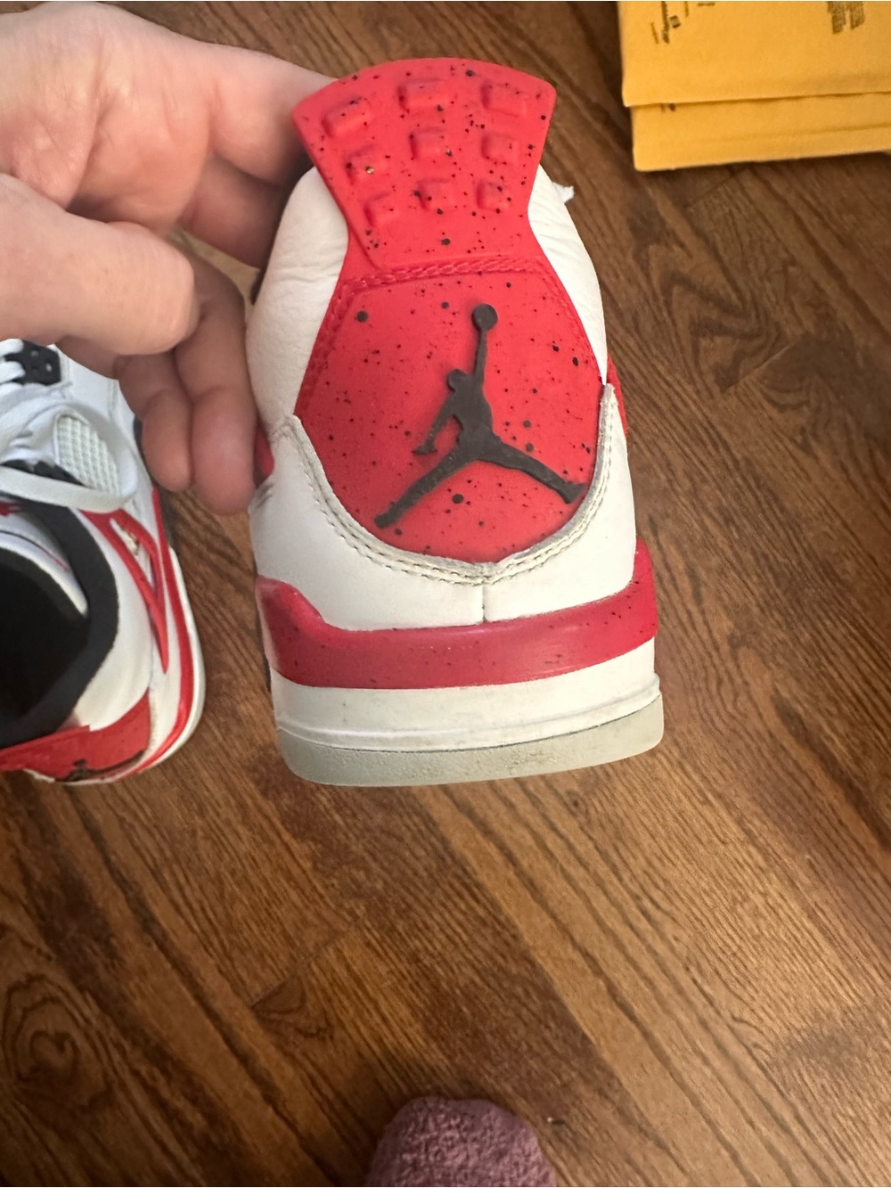 Air Jordan 4 Retro GS 'Red Cement' - youth 6.5 - Picture 9 of 14